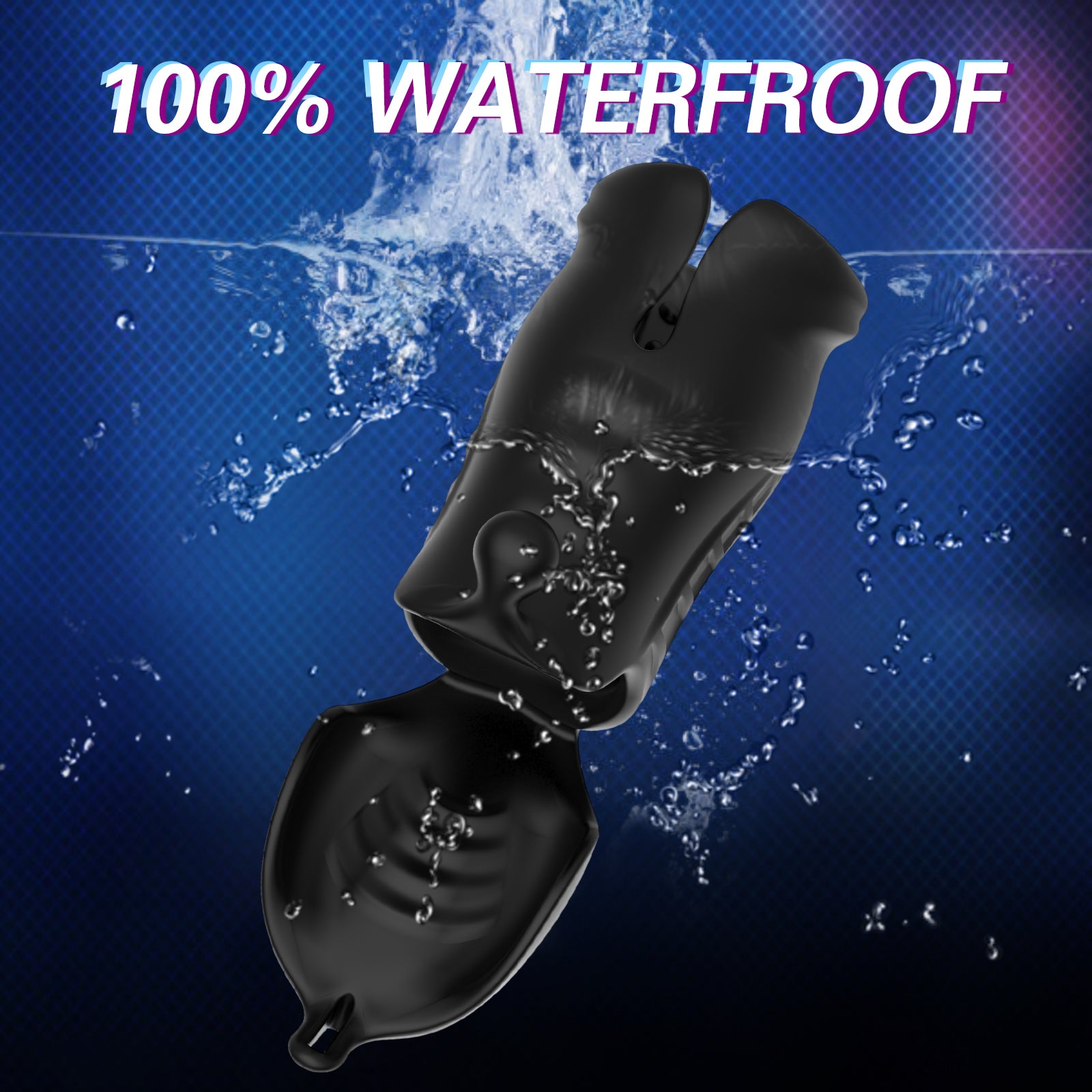 QUTOYS Electric Powerful Glans Massager Wrapped Masturbator